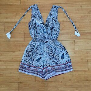 NWOT BeBop Paisley Print Sleeveless Romper